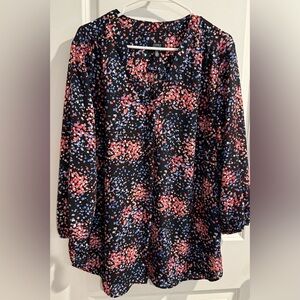Women’s floral Jones New York Blouse - XL